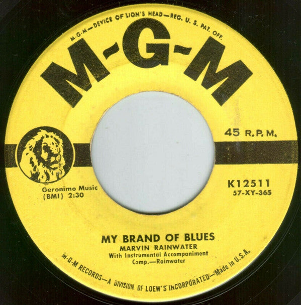 Marvin Rainwater : My Love Is Real / My Brand Of Blues (7")