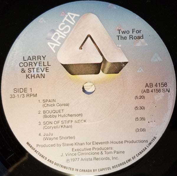 Larry Coryell / Steve Khan : Two For The Road (LP, Album)
