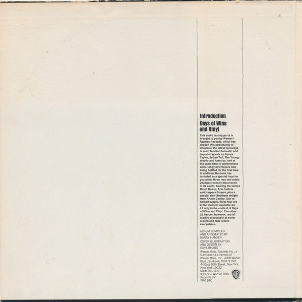 Various : Days Of Wine And Vinyl (2xLP, Comp, RP)