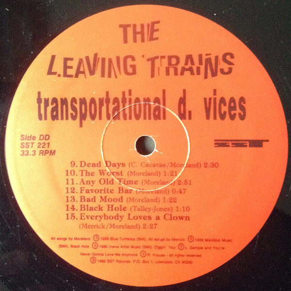 The Leaving Trains : Transportational D. Vices (LP, Album)