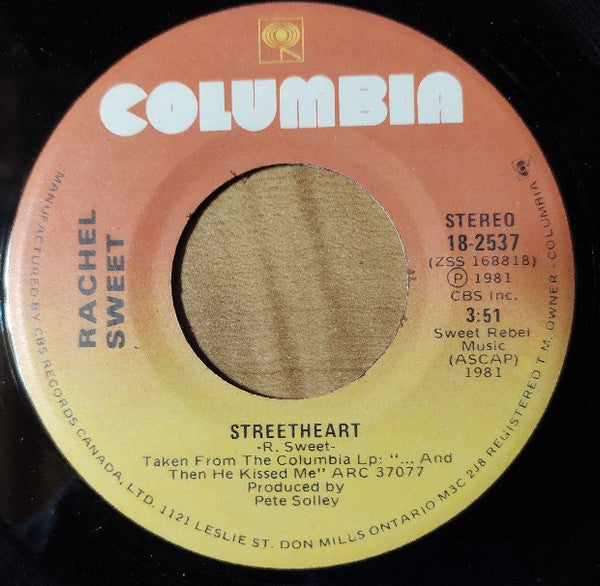 Rachel Sweet : Then He Kissed Me - Be My Baby (7", Single)