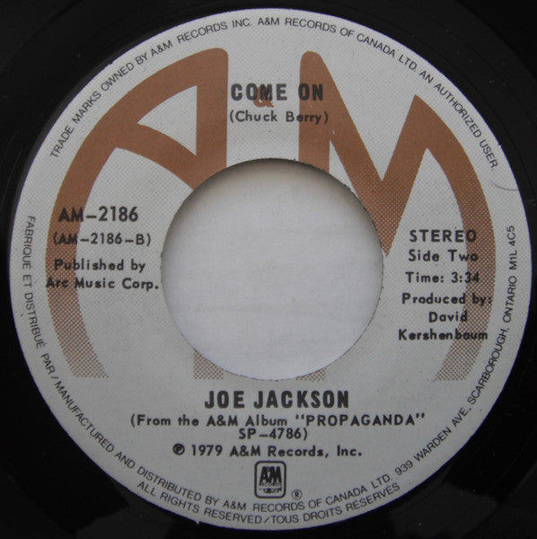 Joe Jackson : I'm The Man (7", Single)