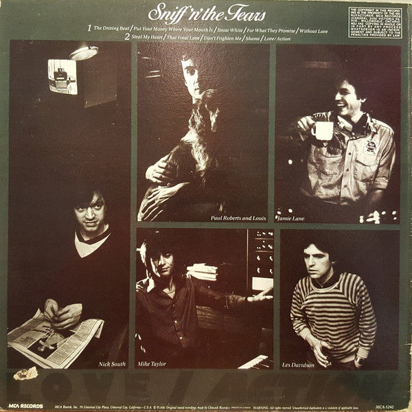 Sniff 'n' The Tears : Love Action (LP, Album)