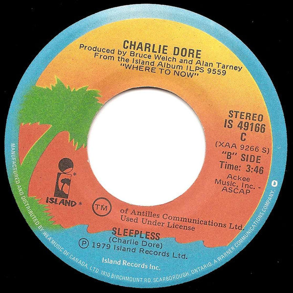Charlie Dore : Pilot Of The Airwaves / Sleepless (7")
