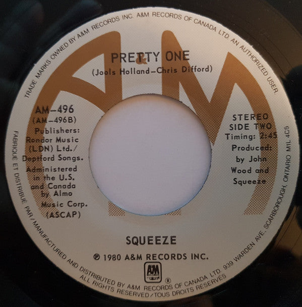 Squeeze (2) : Another Nail In My Heart (7", Single)