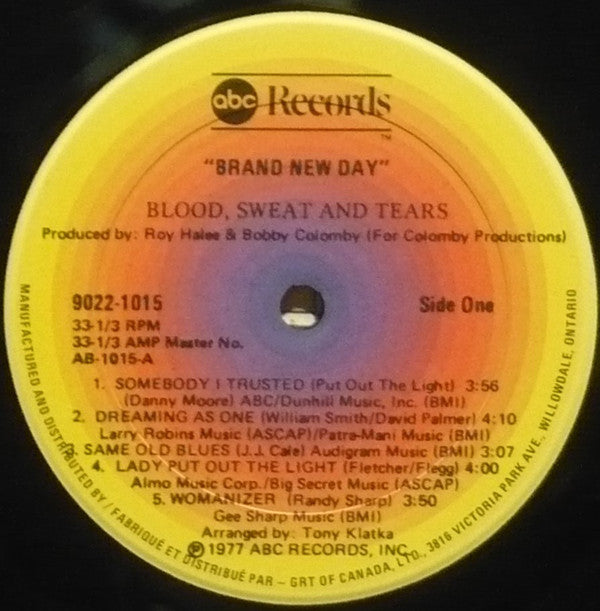 Blood, Sweat And Tears : Brand New Day (LP, Album)