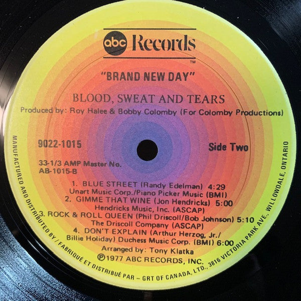 Blood, Sweat And Tears : Brand New Day (LP, Album)