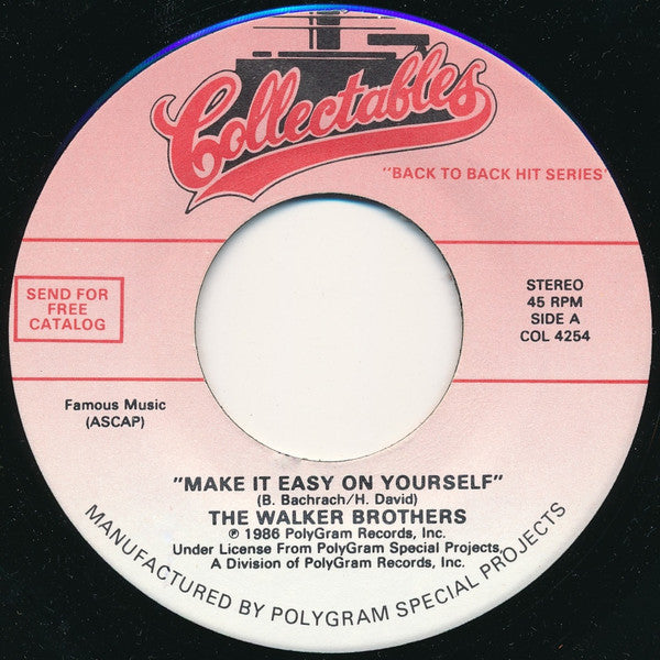 The Walker Brothers / Lou Christie : Make It Easy On Yourself / Rhapsody In The Rain (7")