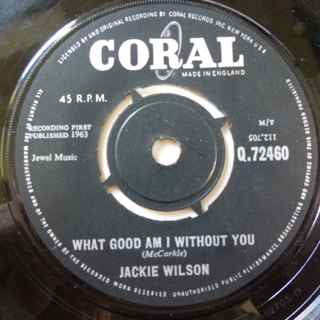 Jackie Wilson : Baby Workout  (7", Single)
