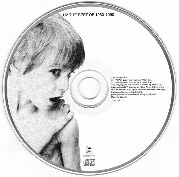 U2 : The Best Of 1980-1990 (CD, Comp, RM)