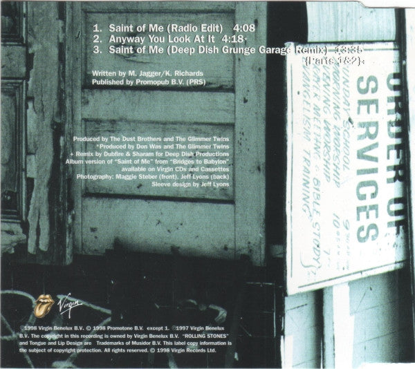 The Rolling Stones : Saint Of Me (CD, Single, CD2)