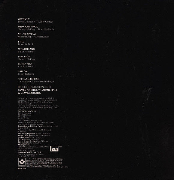 Commodores : Midnight Magic (LP, Album)