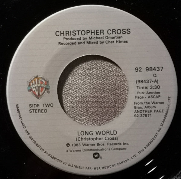 Christopher Cross : All Right (7", Single)
