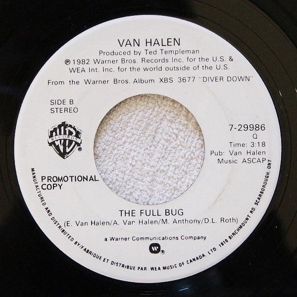 Van Halen : Dancing In The Street (7", Promo)