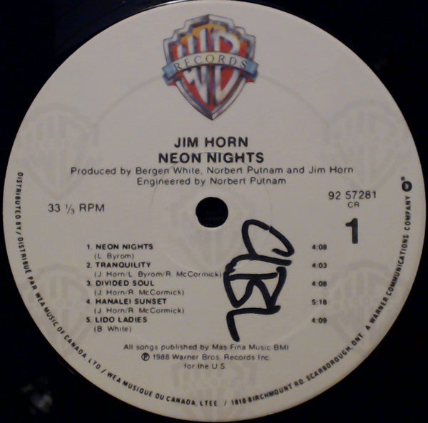 Jim Horn : Neon Nights (LP)