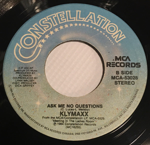 Klymaxx : I'd Still Say Yes (7", Single)