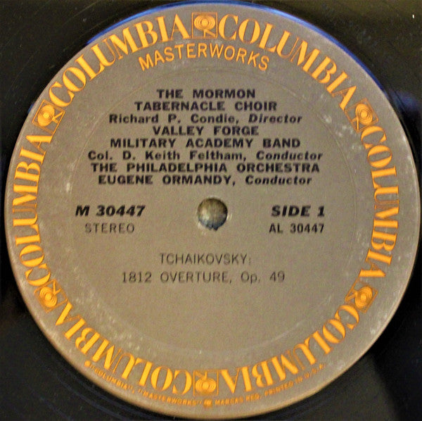 Tchaikovsky* / Eugene Ormandy, Philadelphia Orchestra*, Mormon Tabernacle Choir, Valley Forge Military Academy Band : 1812 Overture / Serenade For Strings (LP, Album)