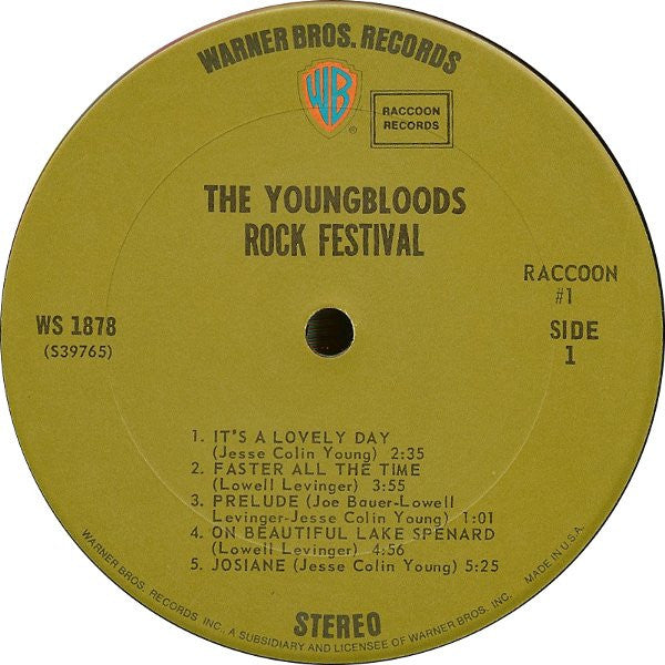 The Youngbloods : Rock Festival (LP, Album)