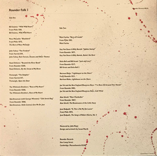 Various : Rounder Folk 1 (LP, Smplr)