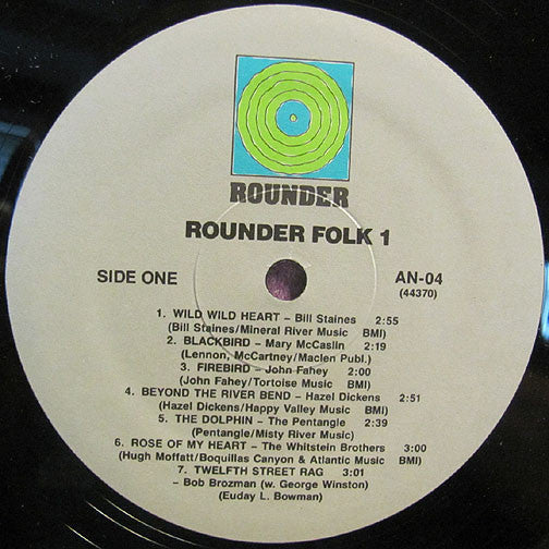 Various : Rounder Folk 1 (LP, Smplr)