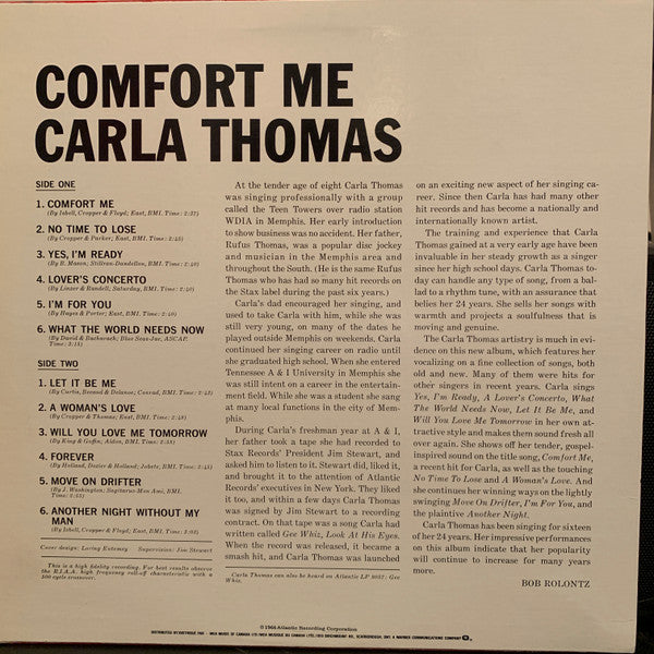 Carla Thomas : Comfort Me (LP, Album, Mono, RE)