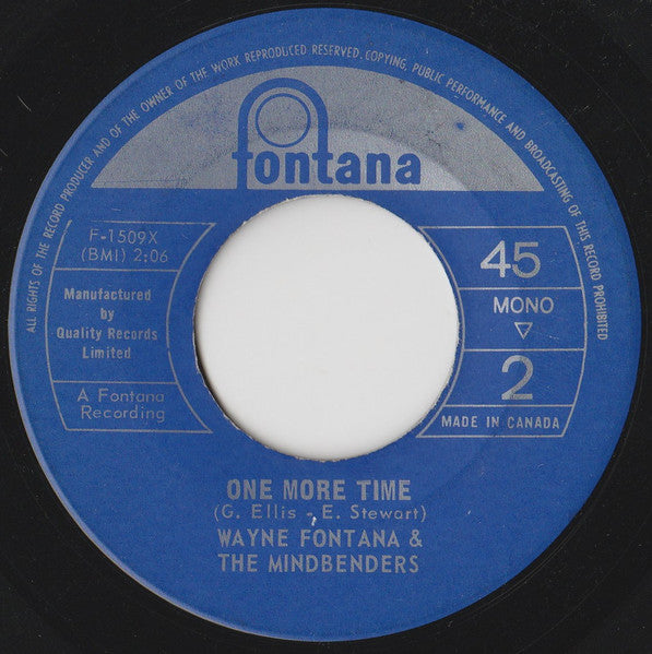 Wayne Fontana & The Mindbenders : Game Of Love / One More Time (7", Single)