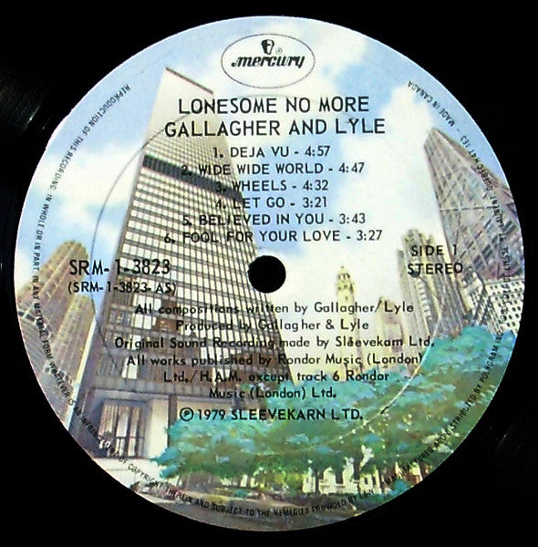 Gallagher & Lyle : Lonesome No More (LP, Album)