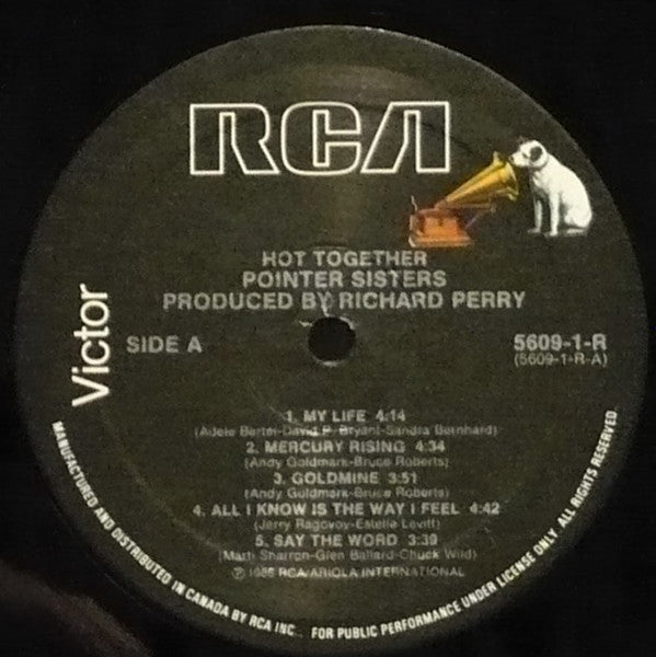 Pointer Sisters : Hot Together (LP, Album)
