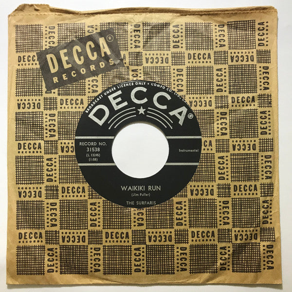 The Surfaris : Waikiki Run / Point Panic (7", Single)