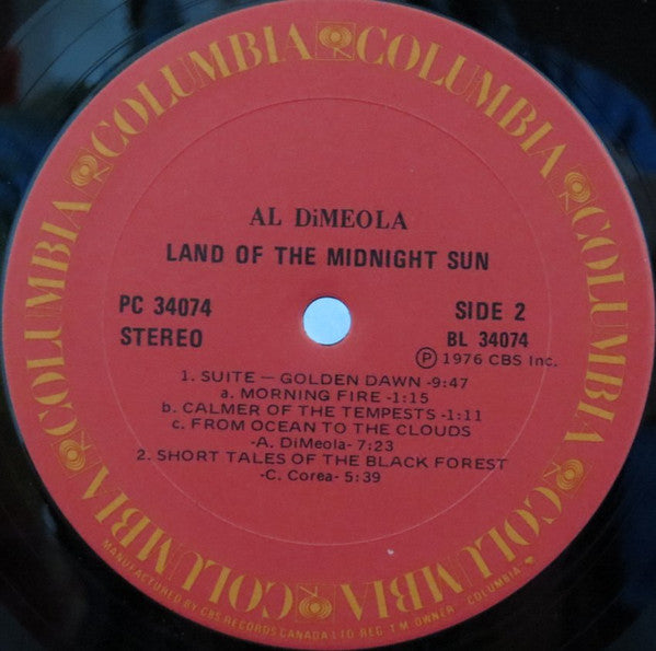 Al Di Meola : Land Of The Midnight Sun (LP, Album)
