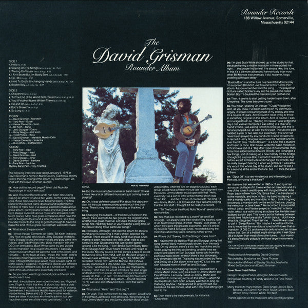 David Grisman : The David Grisman Rounder Album (LP, Album)