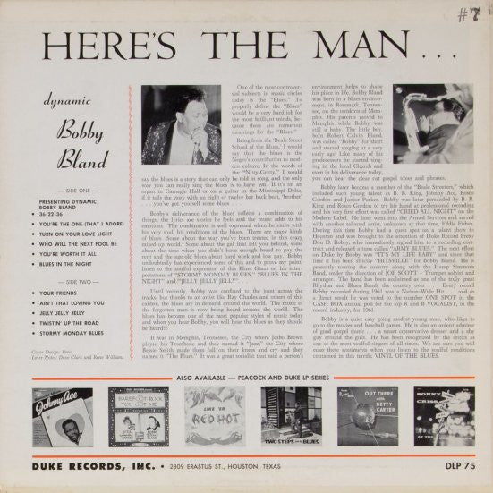 Bobby Bland : Here's The Man (LP, Album)