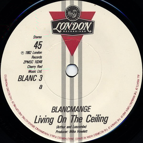 Blancmange : Living On The Ceiling (7", Single, Pap)