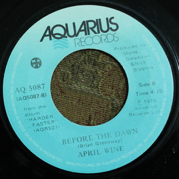 April Wine : Say Hello (7", Single)