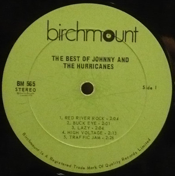 Johnny And The Hurricanes : The Best Of Johnny And The Hurricanes (LP, Comp)
