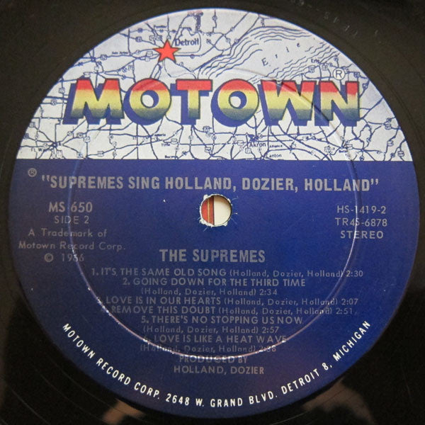The Supremes : Supremes Sing Holland▪Dozier▪Holland (LP, Album, Ind)