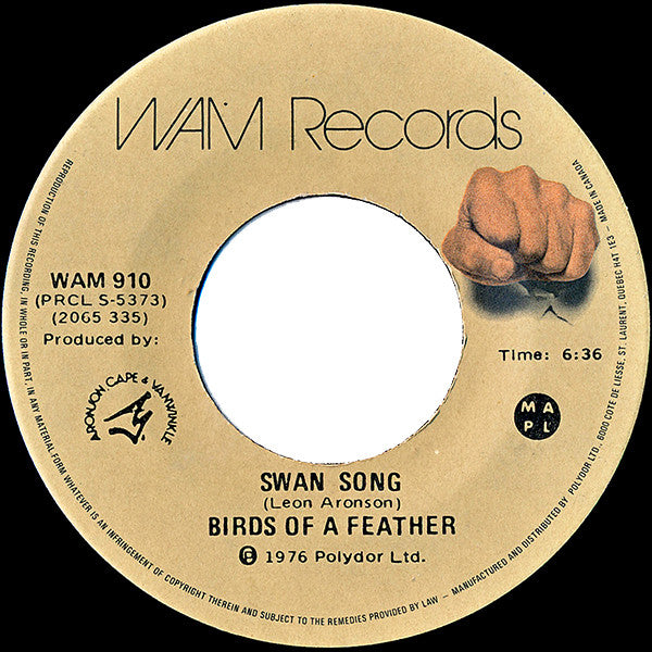 Birds Of A Feather (5) : Swan Song (7", Single)