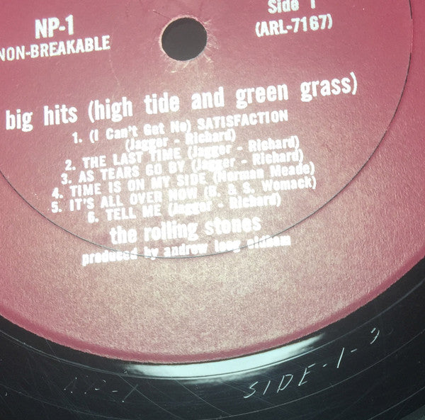 The Rolling Stones : Big Hits (High Tide And Green Grass) (LP, Comp, Mono)