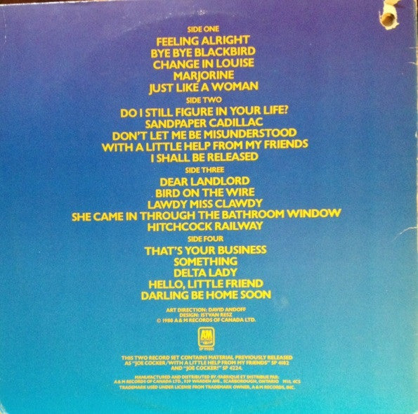 Joe Cocker : V.S.O.P. (2xLP, Comp, RE)