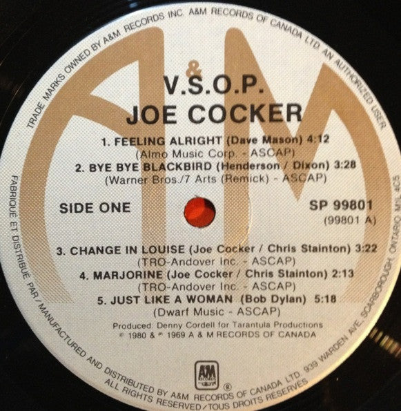 Joe Cocker : V.S.O.P. (2xLP, Comp, RE)