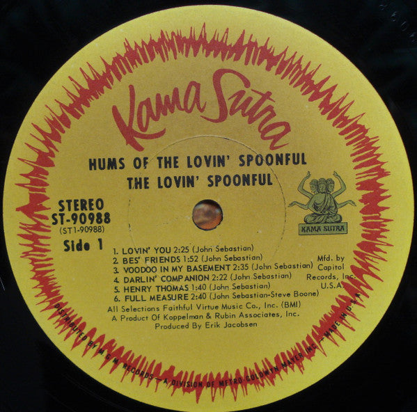 The Lovin' Spoonful : Hums Of The Lovin' Spoonful (LP, Album, Club)