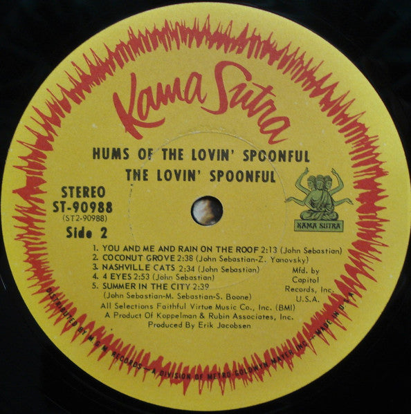 The Lovin' Spoonful : Hums Of The Lovin' Spoonful (LP, Album, Club)