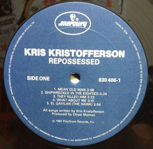 Kris Kristofferson And The Borderlords : Repossessed (LP, Album)