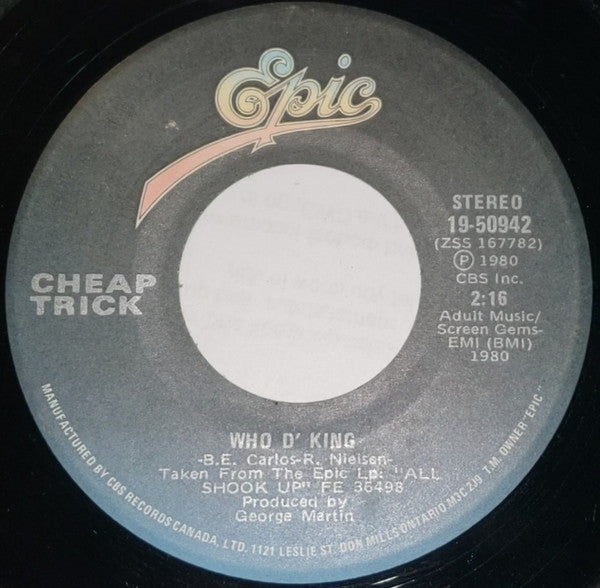 Cheap Trick : Stop This Game (7", Single)