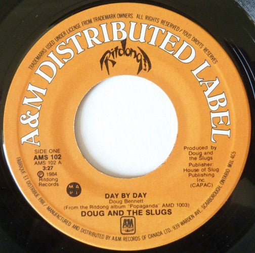 Doug And The Slugs : Day By Day / Let Go (7", Single)
