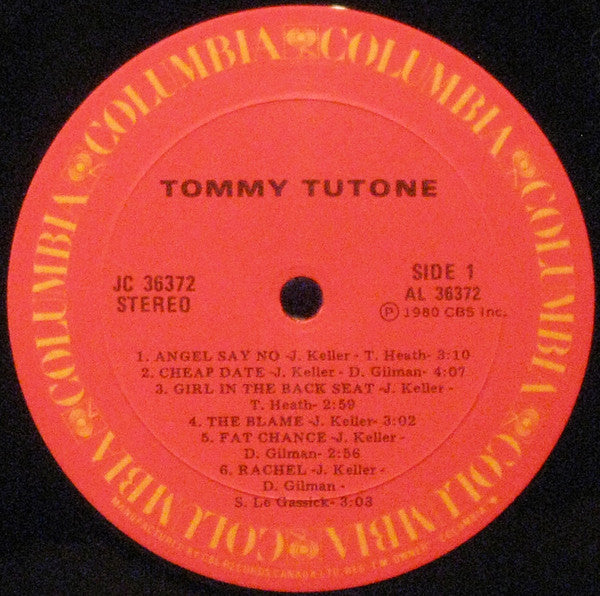 Tommy Tutone : Tommy Tutone (LP, Album)