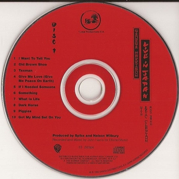 George Harrison : Live In Japan (2xCD, Album)