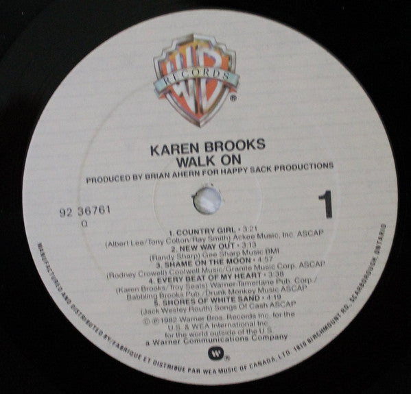 Karen Brooks : Walk On (LP, Album)
