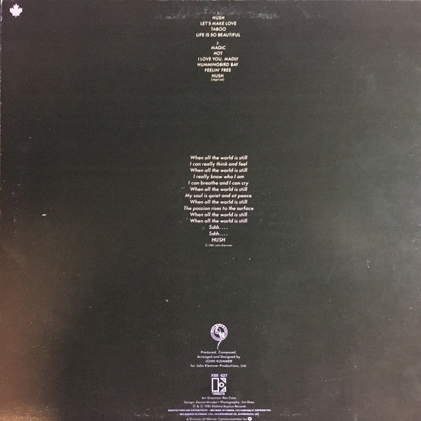 John Klemmer : Hush (LP, Album)