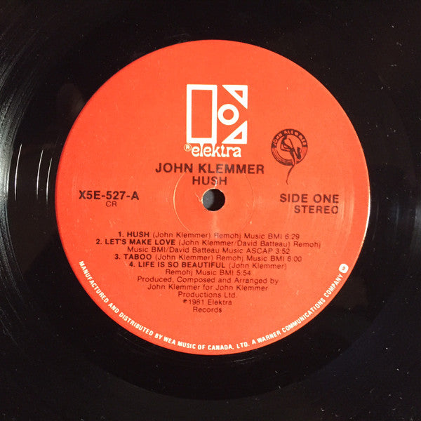 John Klemmer : Hush (LP, Album)
